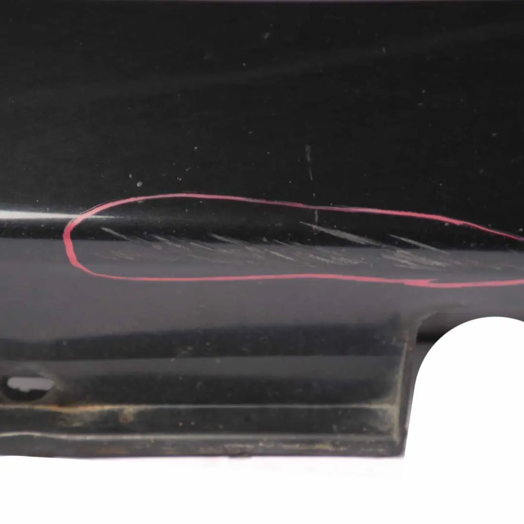 BMW E65 Side Skirt Door Sill Cover Left N/S Black Sapphire Metallic - 475