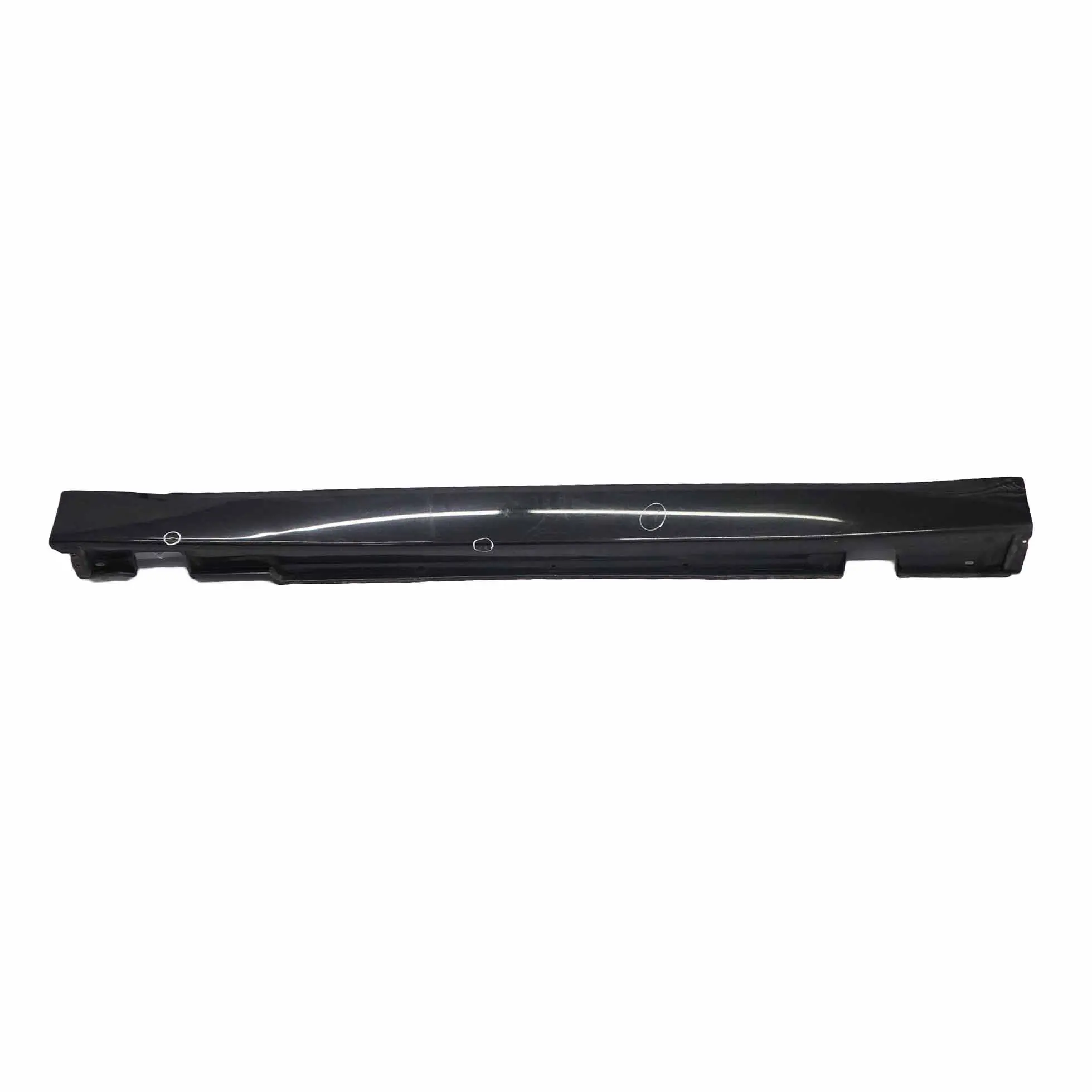 BMW E65 Side Skirt Door Sill Cover Right O/S Schwarz 2 Black - 668