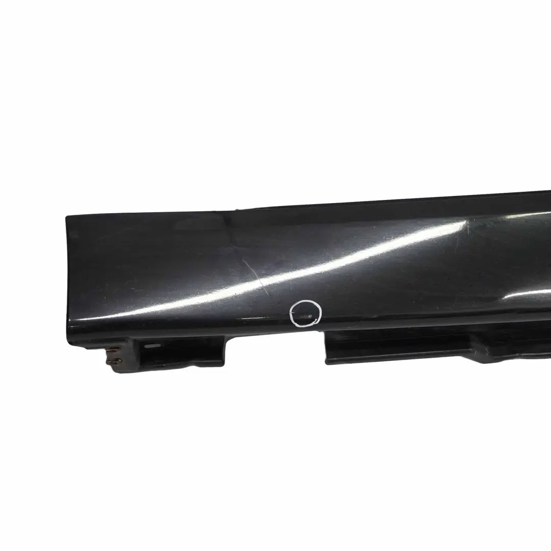 BMW E65 Side Skirt Door Sill Cover Right O/S Schwarz 2 Black - 668