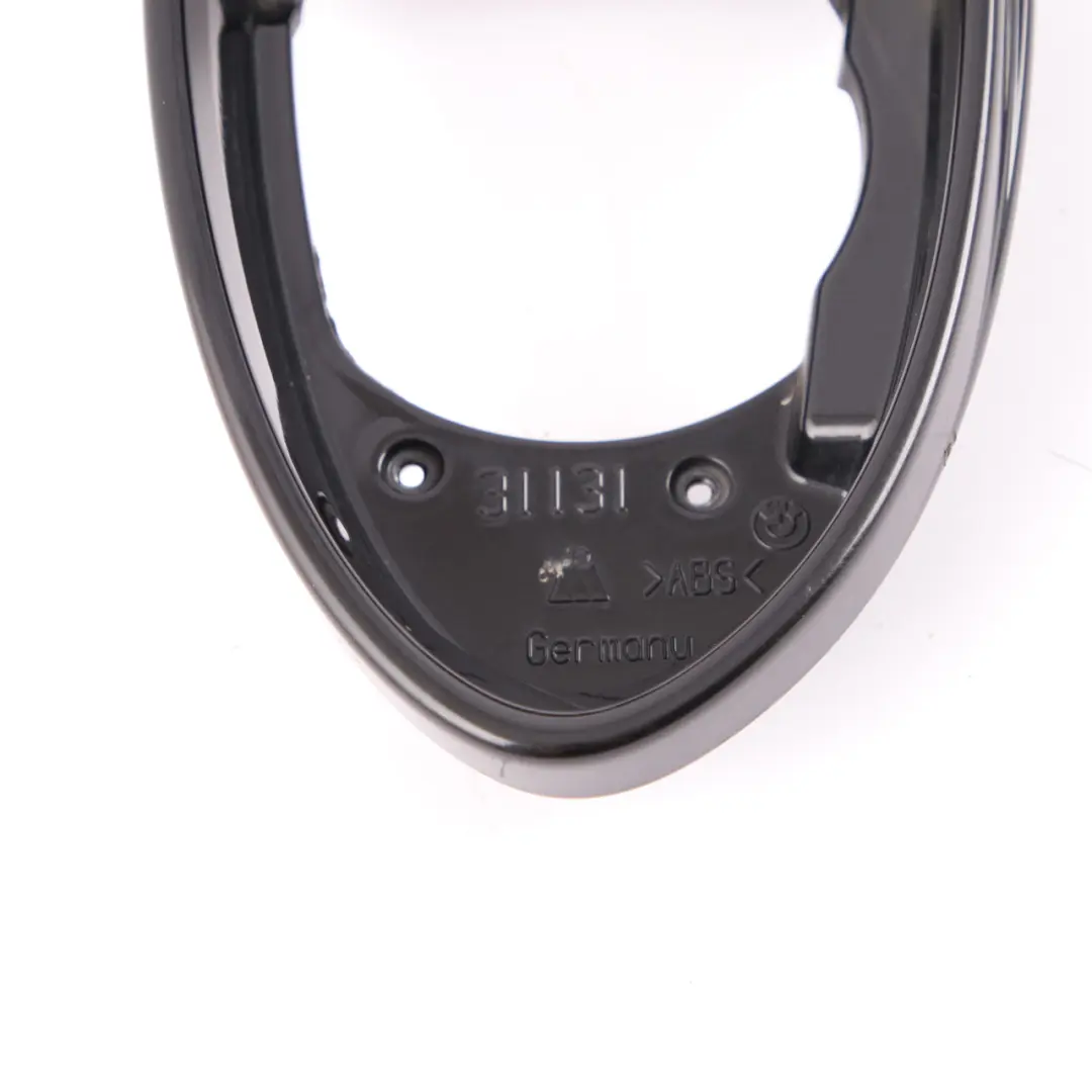 BMW E60 E63 M5 M6 Left N/S Supporting Ring Mirror Black Sapphire Metallic 475