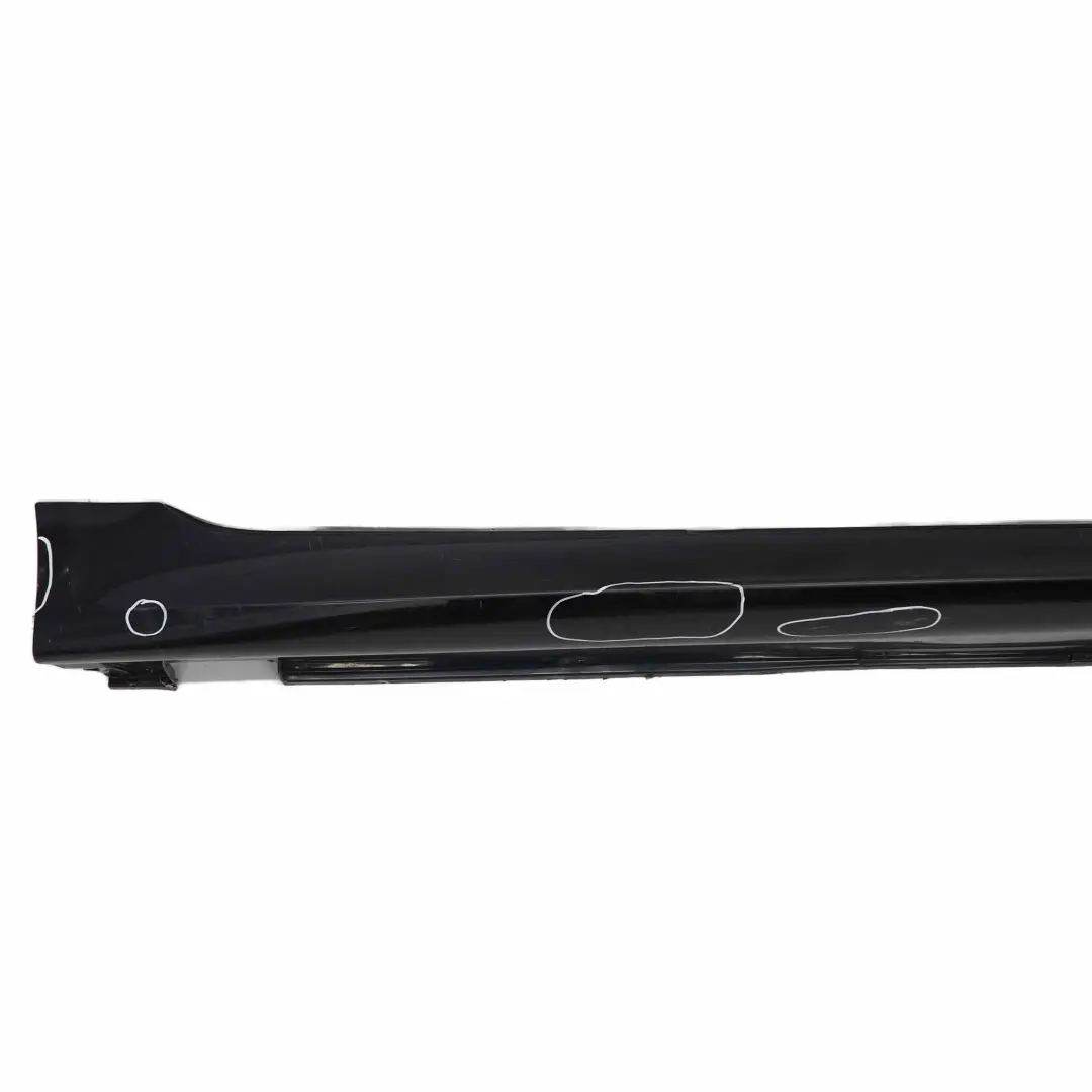 BMW E60 E61 M5 M Sport Door Sill Cover Skirt Right Carbon Black - 416