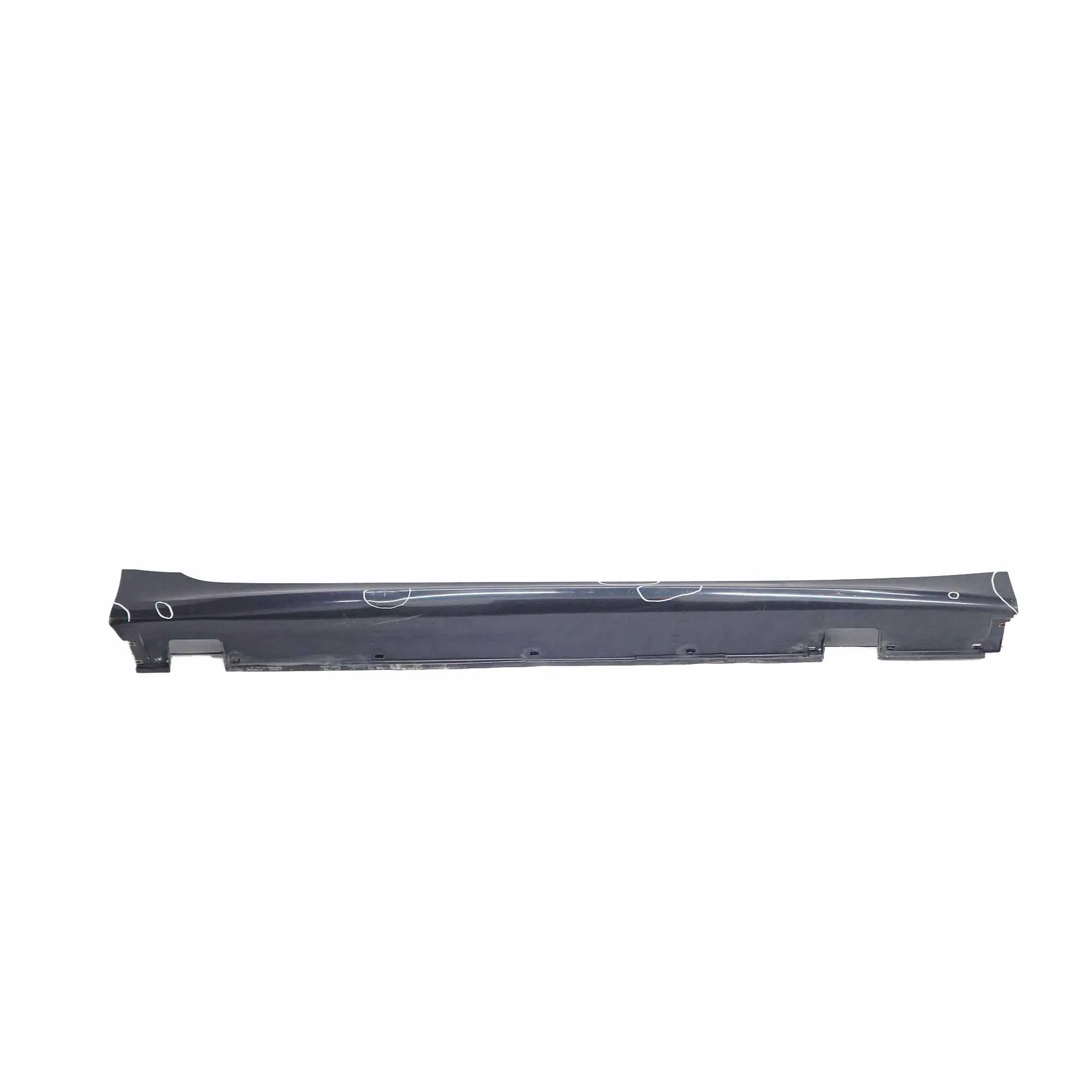 Side Skirt BMW E60 E61 M5 M Sport Door Sill Cover Right O/S Carbon Black - 416