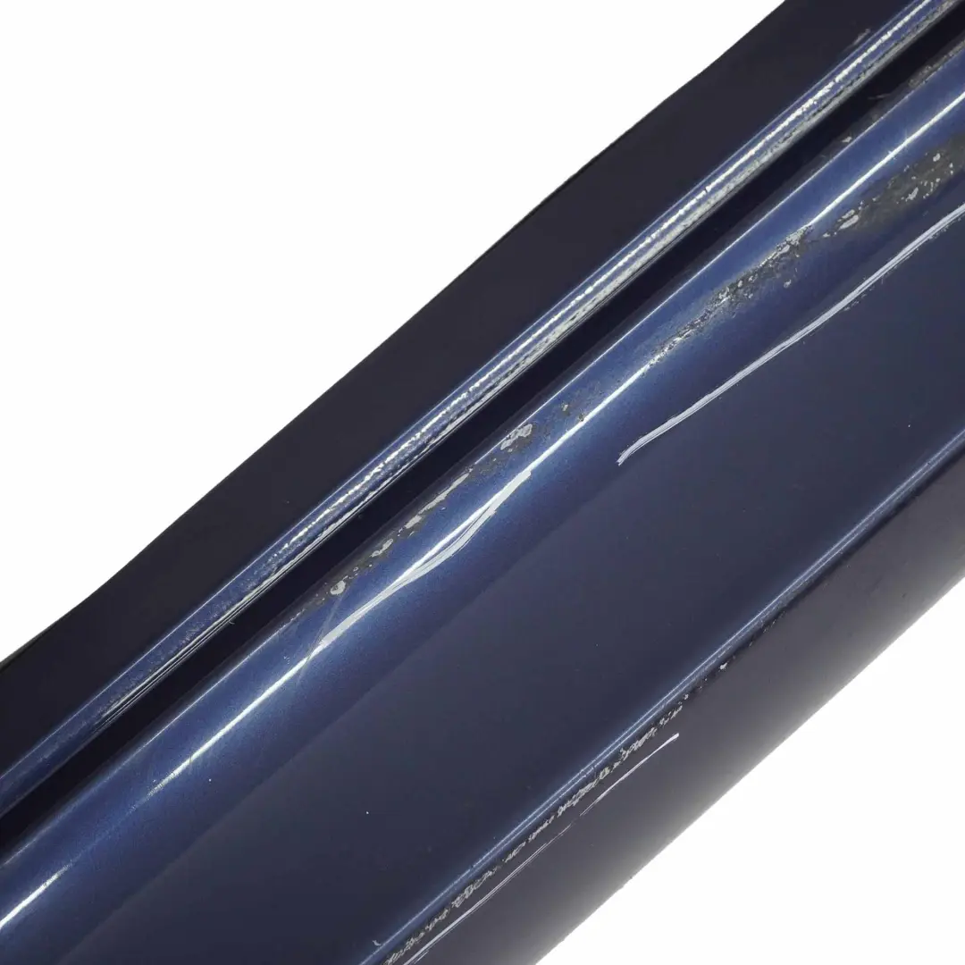 BMW E60 Side Skirt M Sport M5 Door Sill Cover Right O/S Tiefseeblau Blue - A76