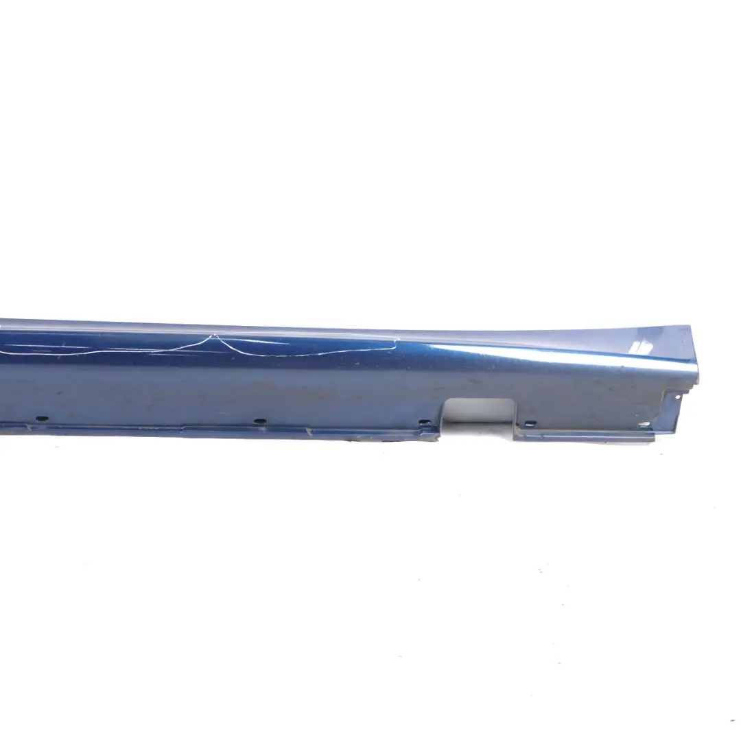 BMW E60 E61 M Sport Door Sill Cover Skirt Right O/S Le Mans Blau Metallic - 381