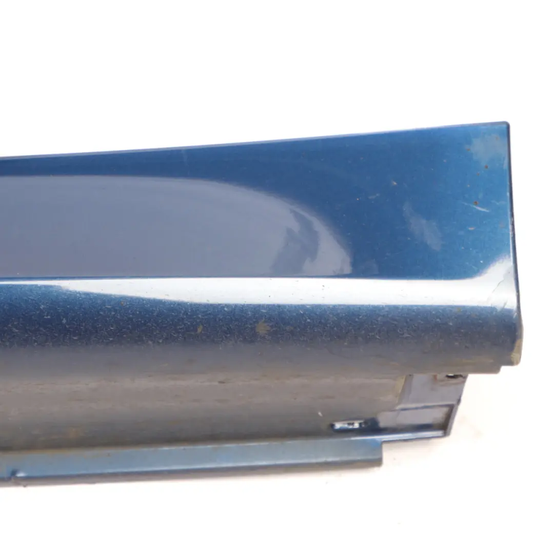 BMW E60 E61 M Sport Door Sill Cover Skirt Right O/S Le Mans Blau Metallic - 381