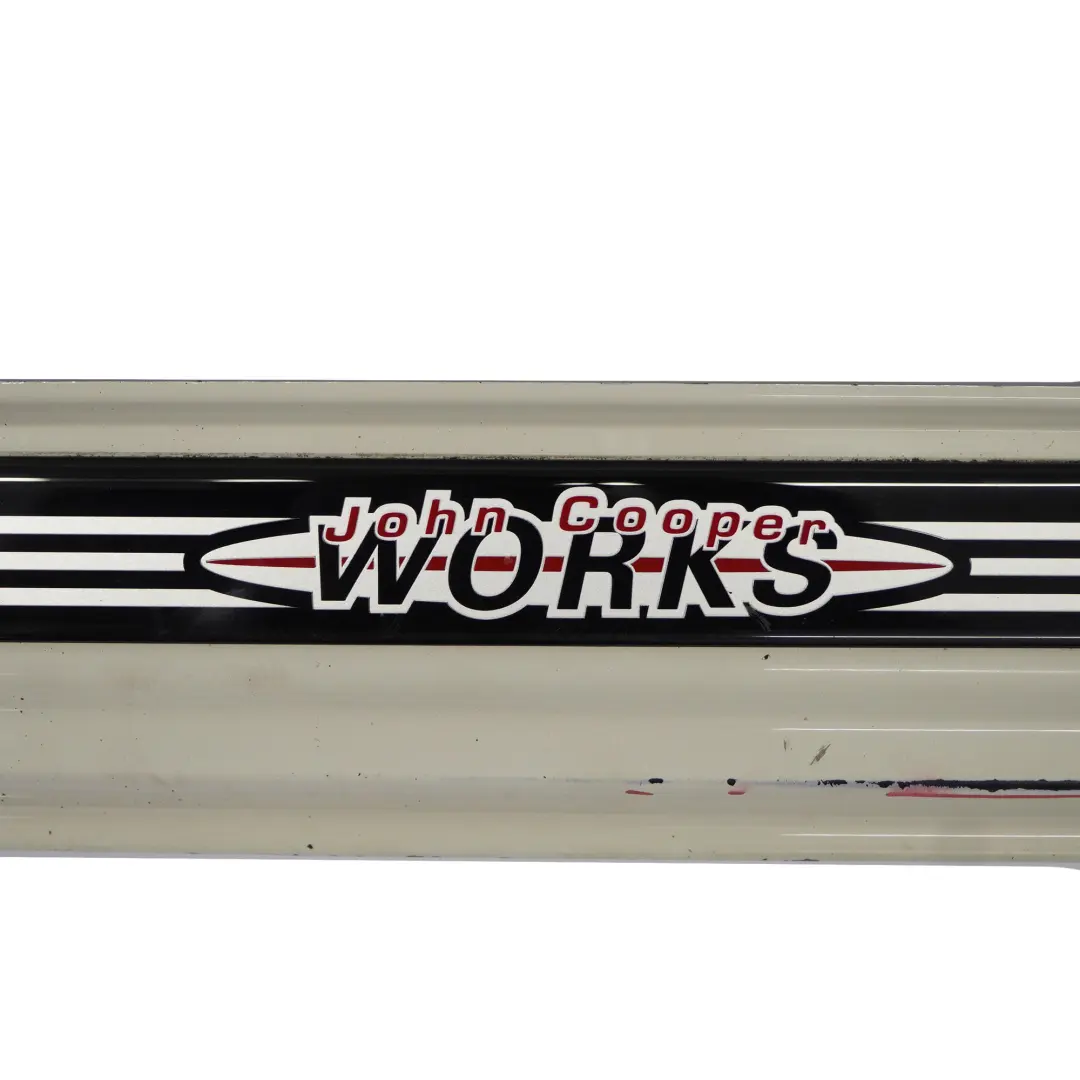 Mini Cooper R56 R57 JCW Right Door O/S Sill Skirt Side Trim Pepper White - 850