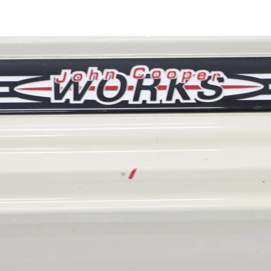 Mini Cooper R56 R57 JCW Left Door N/S Sill Skirt Side Trim Pepper White - 850