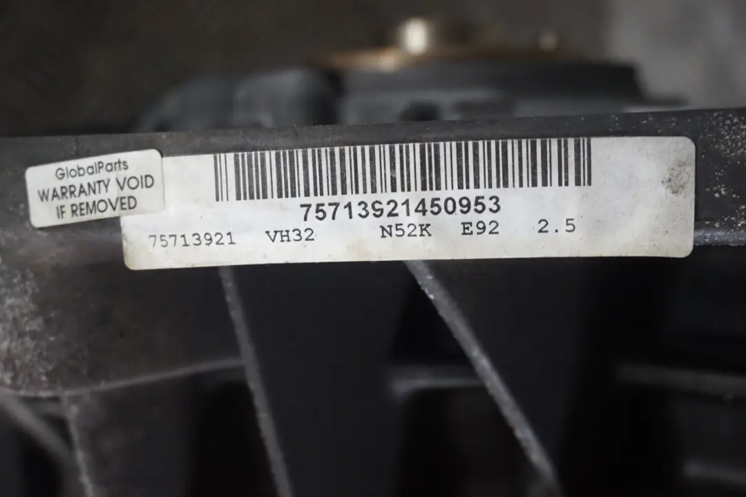 BMW E90 E91 E92 Nackter Motor 323i 325i N52N N52B25A Neue Steuerkette GARANTIE