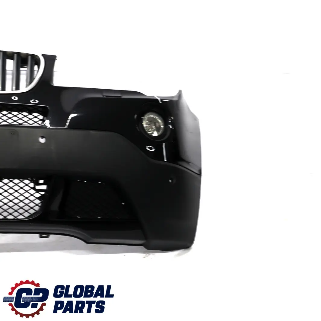 BMW X3 E83 LCI Complete Front Bumper PDC Black Sapphire Metallic - 475