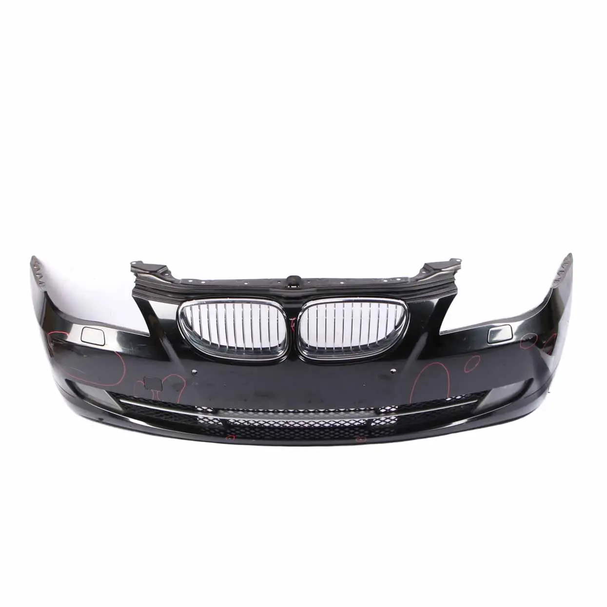 BMW E60 LCI Front Bumper Trim Panel Black Sapphire Metallic - 475