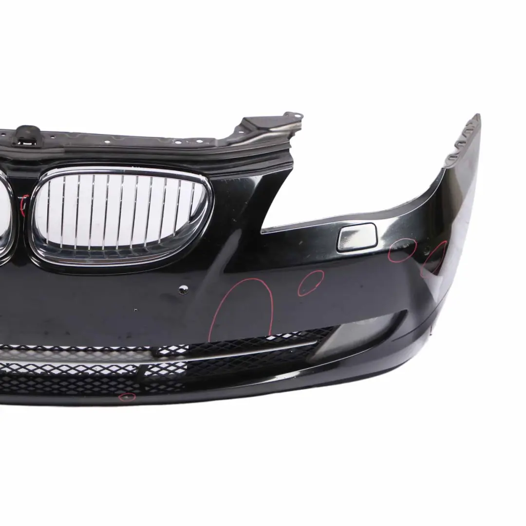 BMW E60 LCI Front Bumper Trim Panel Black Sapphire Metallic - 475