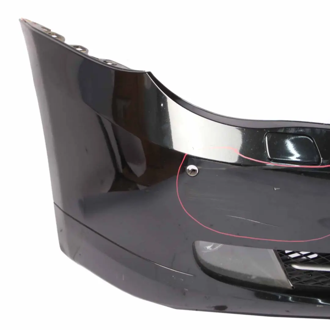 BMW E60 LCI Front Bumper Trim Panel Black Sapphire Metallic - 475