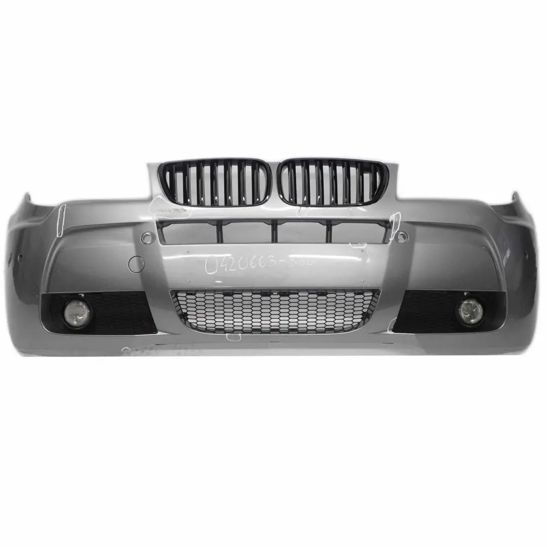 BMW X3 E83 LCI M Sport Complete Front Bumper PDC Silbergrau Silver Grey - A08