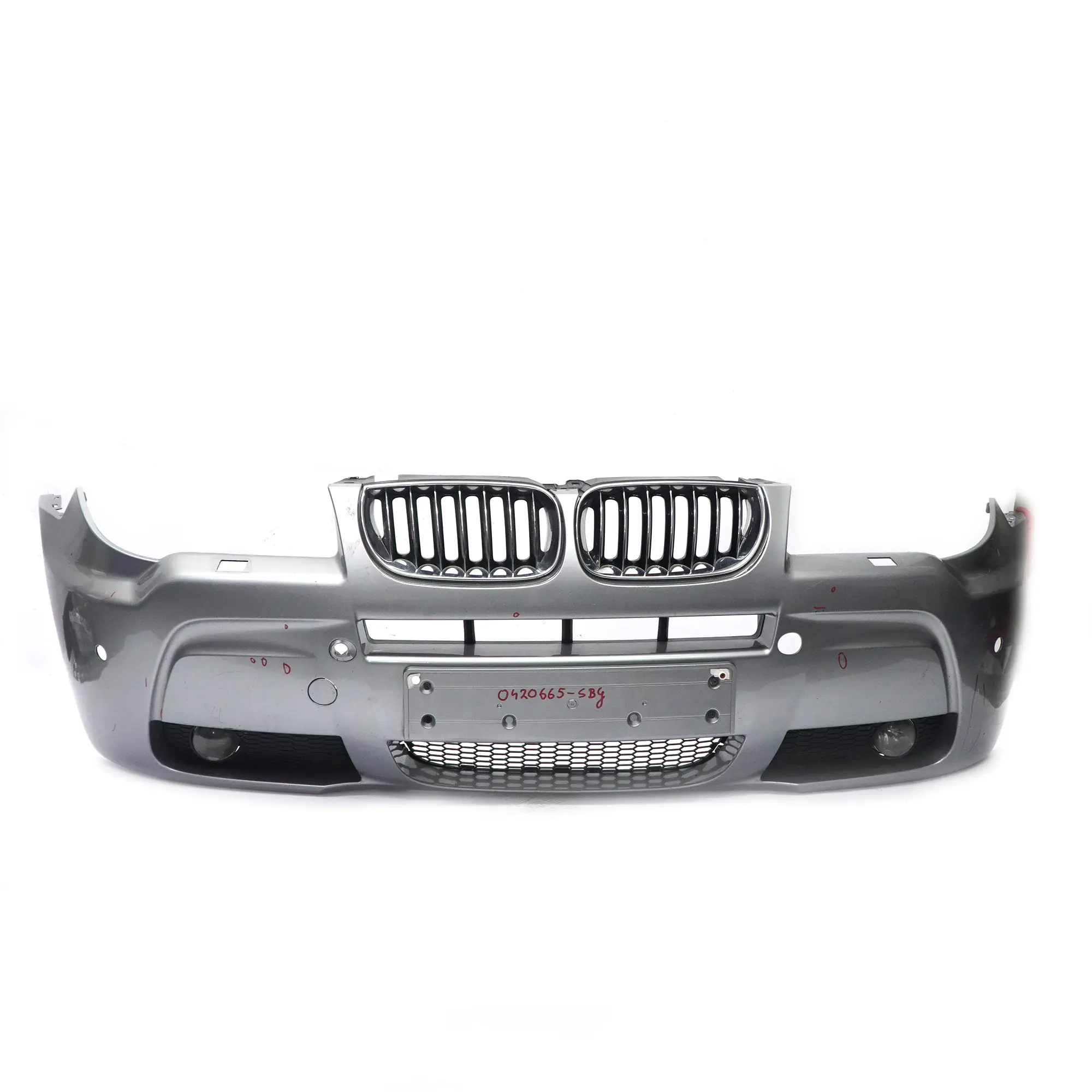 BMW X3 E83 LCI M Sport Complete Front Bumper PDC Silbergrau Grey - A08