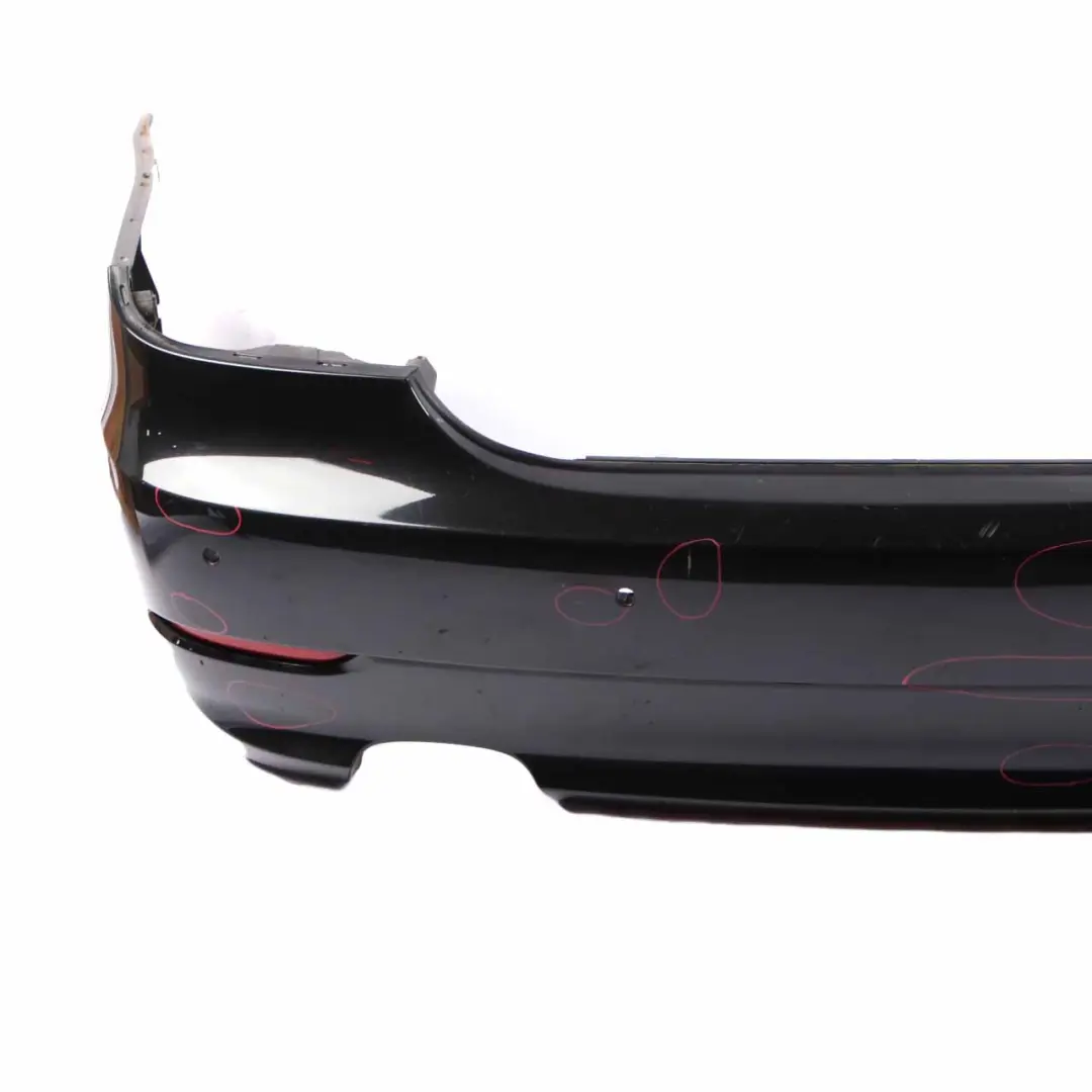 BMW E60 LCI Rear Bumper Saloon PDC Trim Panel Cover Black Sapphire Metallic 475