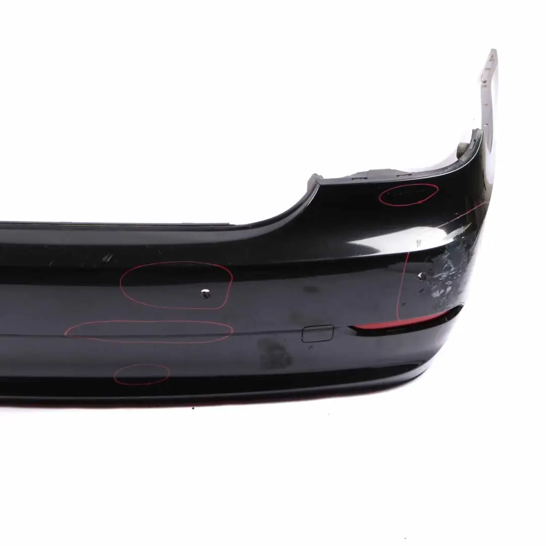 BMW E60 LCI Rear Bumper Saloon PDC Trim Panel Cover Black Sapphire Metallic 475