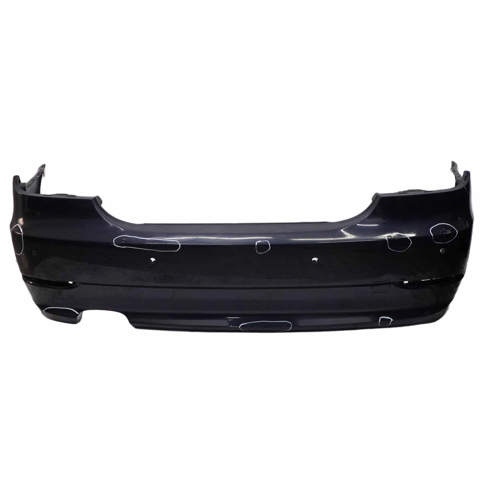 BMW E60 LCI Rear Bumper PDC Monacoblau Monaco Blue Metallic - A35