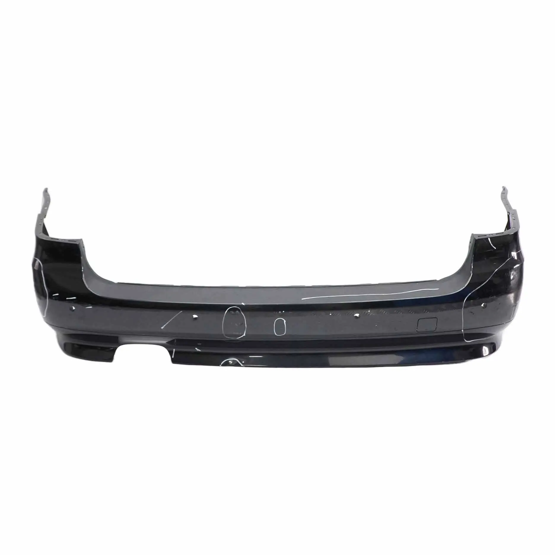 Rear Bumper BMW E61 LCI Touring Trim Panel PDC Black Sapphire Metallic - 475