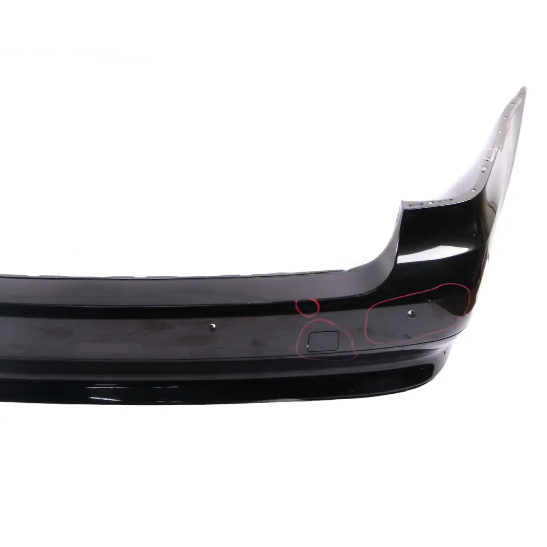 Rear Bumper BMW E61 LCI Touring Trim Panel PDC Black Sapphire Metallic - 475