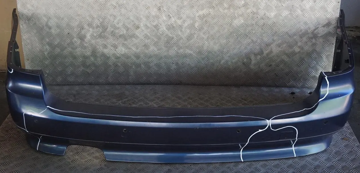 BMW 5 E61 LCI Touring Rear Bumper Trim Panel PDC Tiefseeblau Deep Sea Blue A76