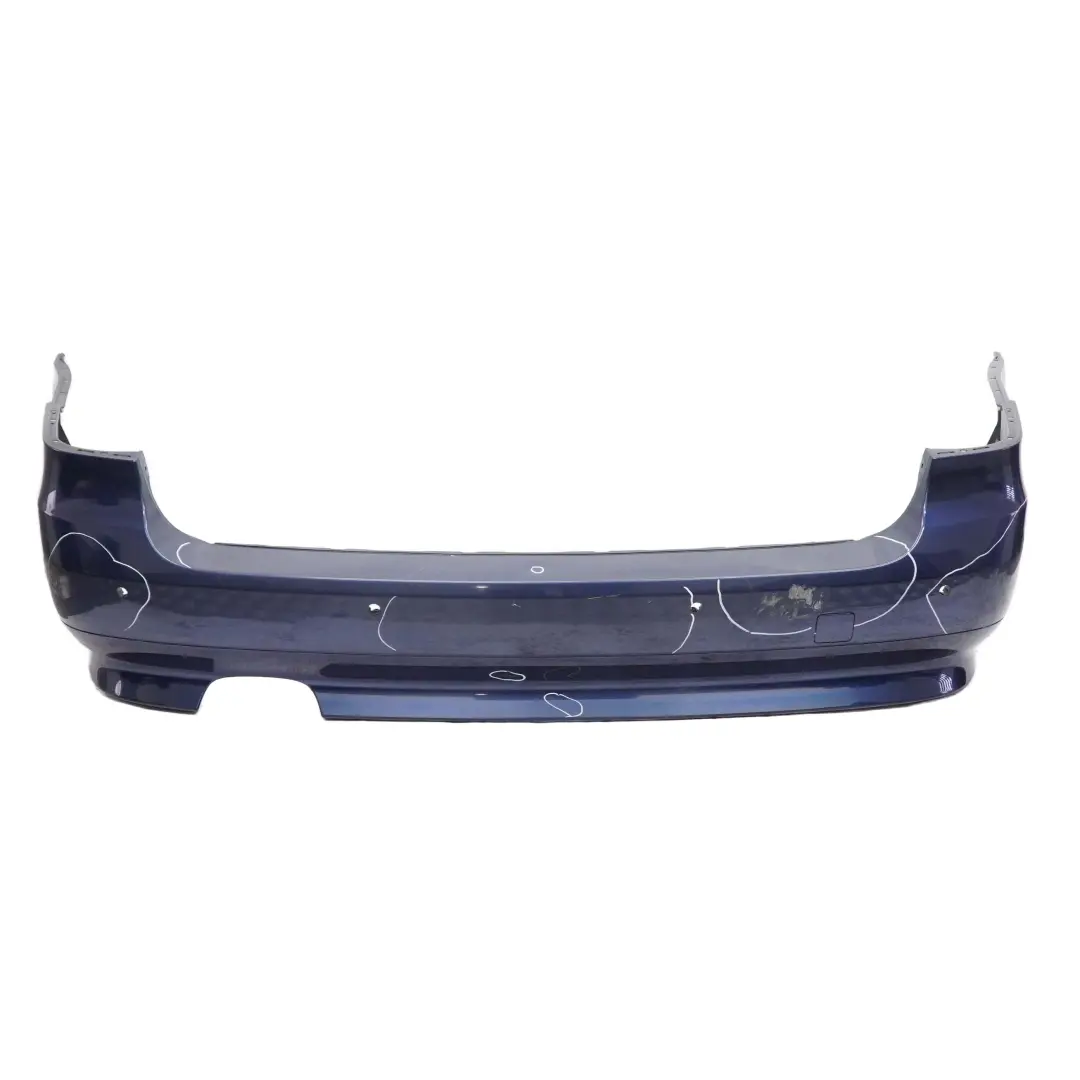 BMW E61 LCI Touring Rear Bumper Trim Panel PDC Tiefseeblau Deep Sea Blue - A76