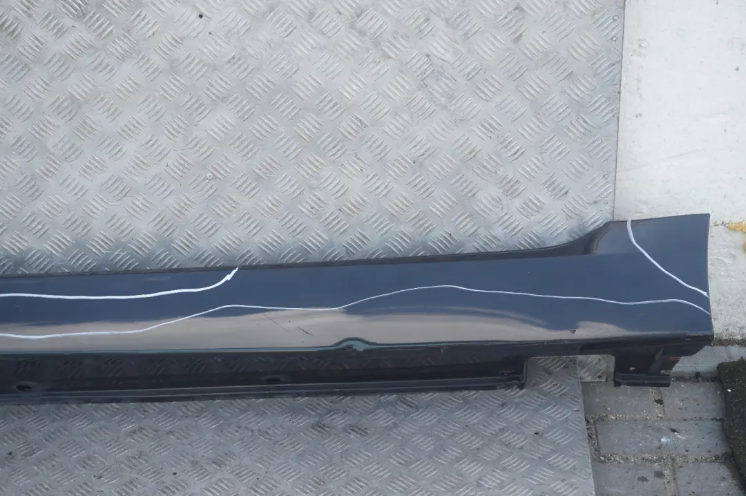 BMW 5 E60N E61N LCI Bas de Porte Couverture Seuil a Gauche Bleu Monaco Bleu De -