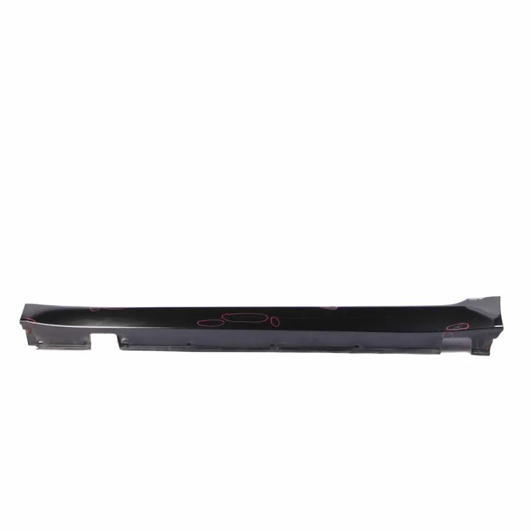 BMW E60 LCI Side Skirt Door Sill Cover Left N/S Black Sapphire Metallic - 475