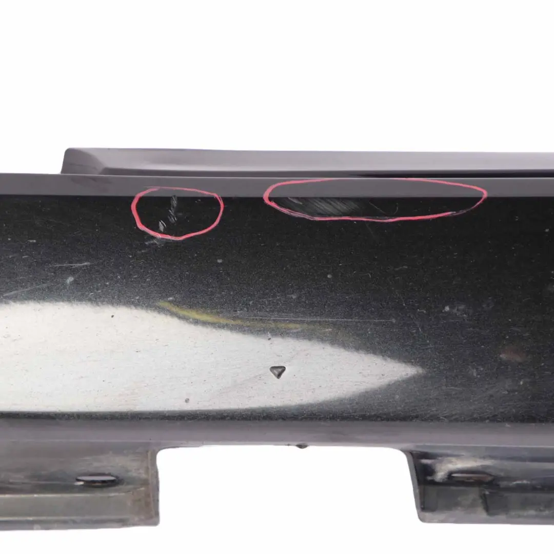 BMW E60 LCI Side Skirt Door Sill Cover Left N/S Black Sapphire Metallic - 475