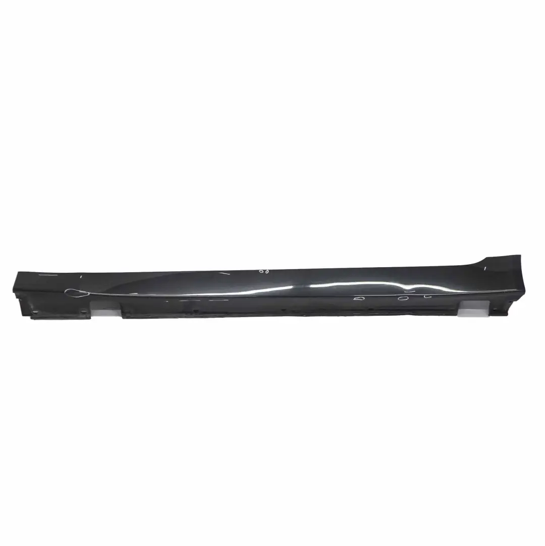 BMW E60 LCI Side Skirt Door Sill Cover Left N/S Black Sapphire Metallic - 475