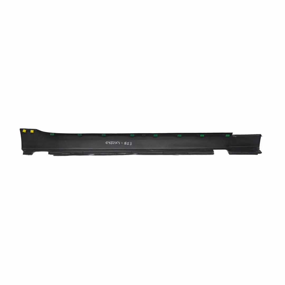 BMW E60 LCI Side Skirt Door Sill Cover Left N/S Black Sapphire Metallic - 475