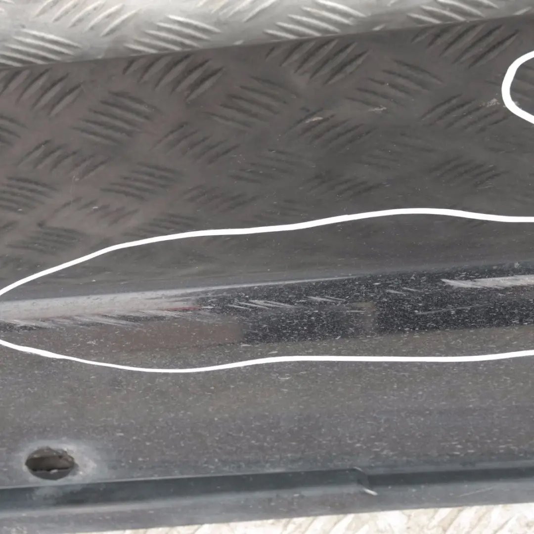 Door sill cover side skirt left N/S Schwarz 2 Black BMW 5 SERIES E60N E61N LCi - SKU 0422464-SCH - Part number 422464