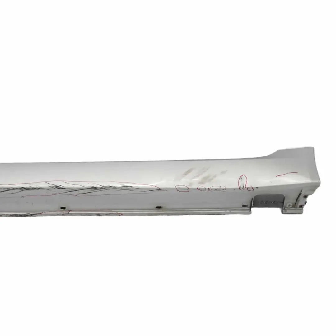 BMW E60 LCI Side Skirt Door Sill Cover Left N/S Titan Silver Metallic - 354