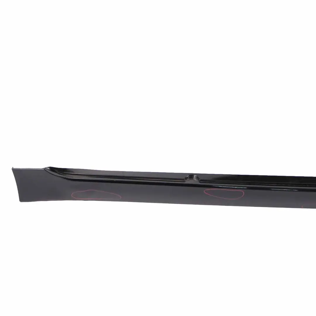 BMW 5 SERIES E60N E61N LCi Door sill cover side skirt right O/S Schwarz 2 Black