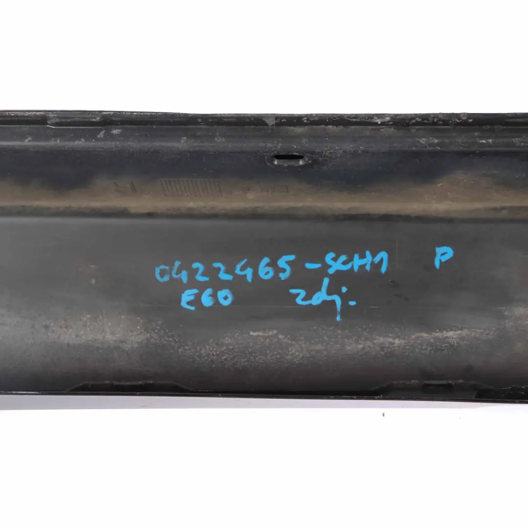 BMW 5 SERIES E60N E61N LCi Door sill cover side skirt right O/S Schwarz 2 Black