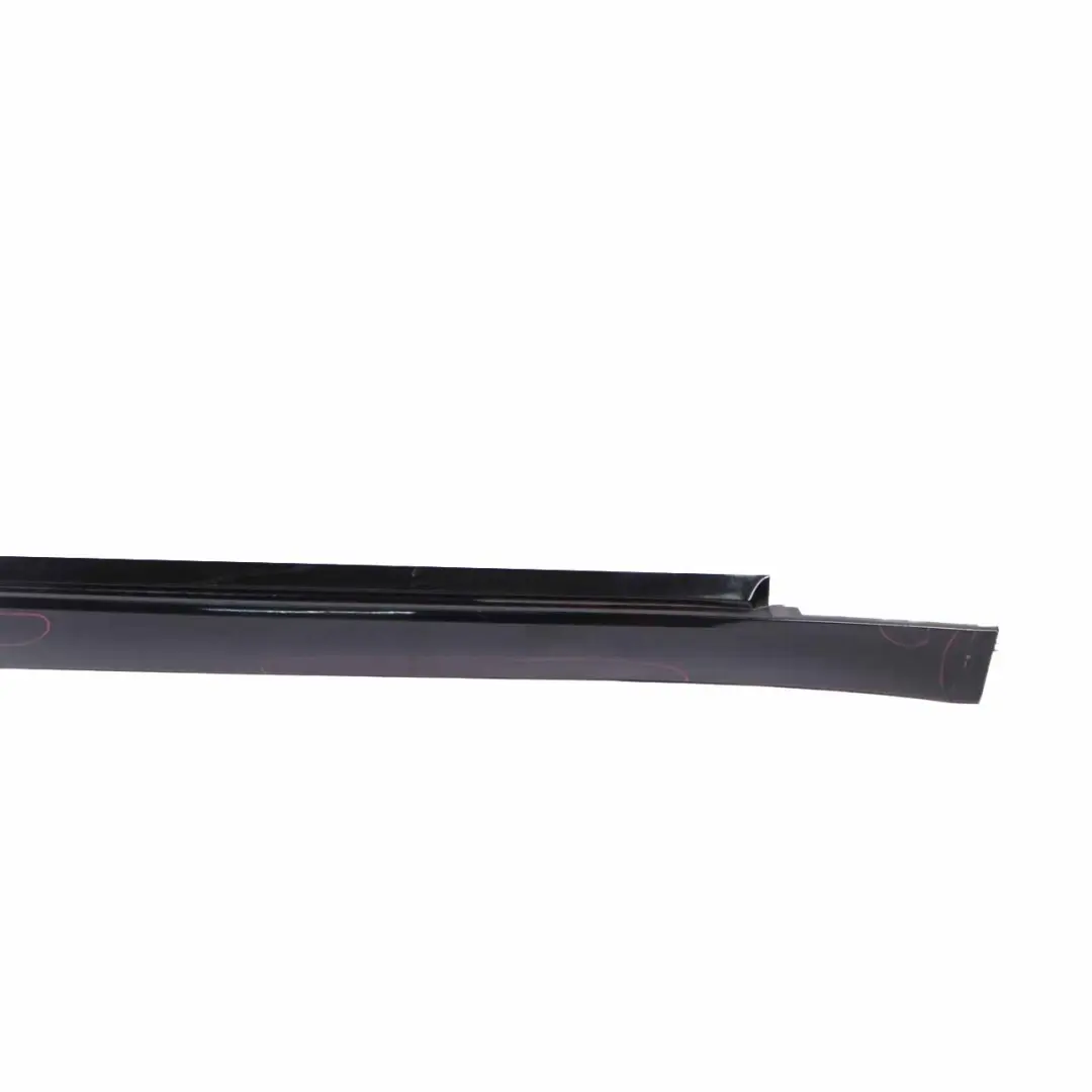 BMW 5 SERIES E60N E61N LCi Door sill cover side skirt right O/S Schwarz 2 Black