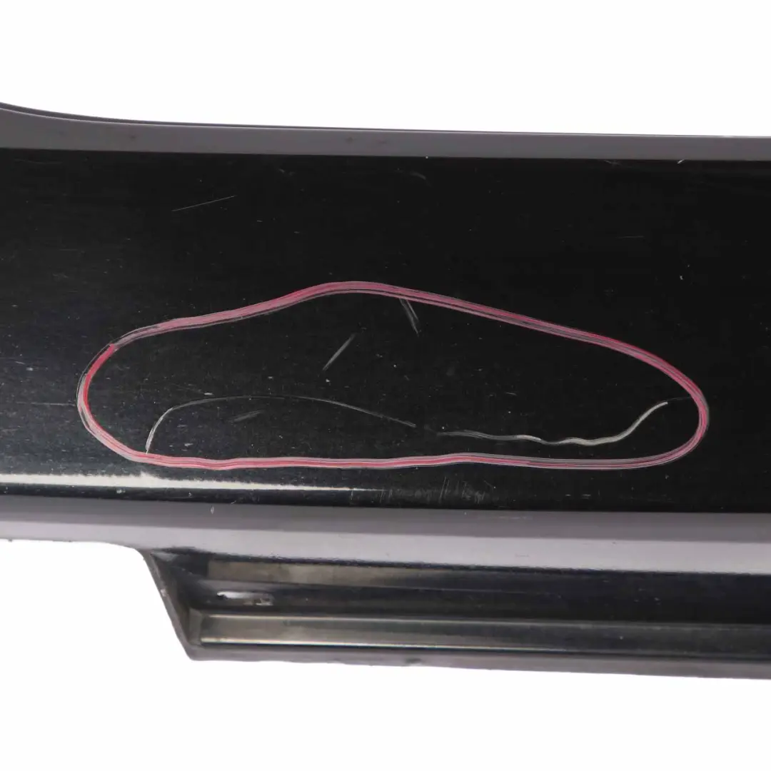 BMW 5 SERIES E60N E61N LCi Door sill cover side skirt right O/S Schwarz 2 Black