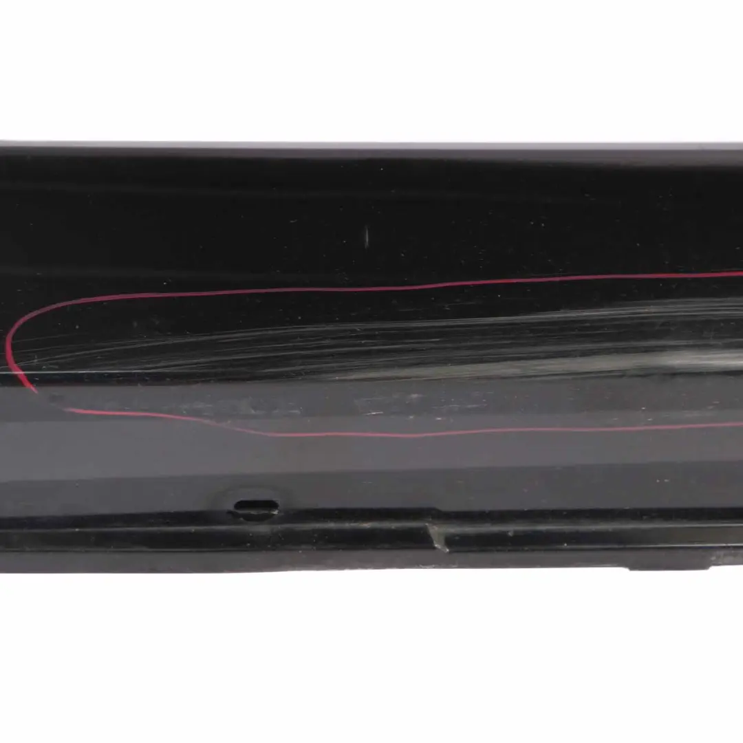 BMW 5 SERIES E60N E61N LCi Door sill cover side skirt right O/S Schwarz 2 Black