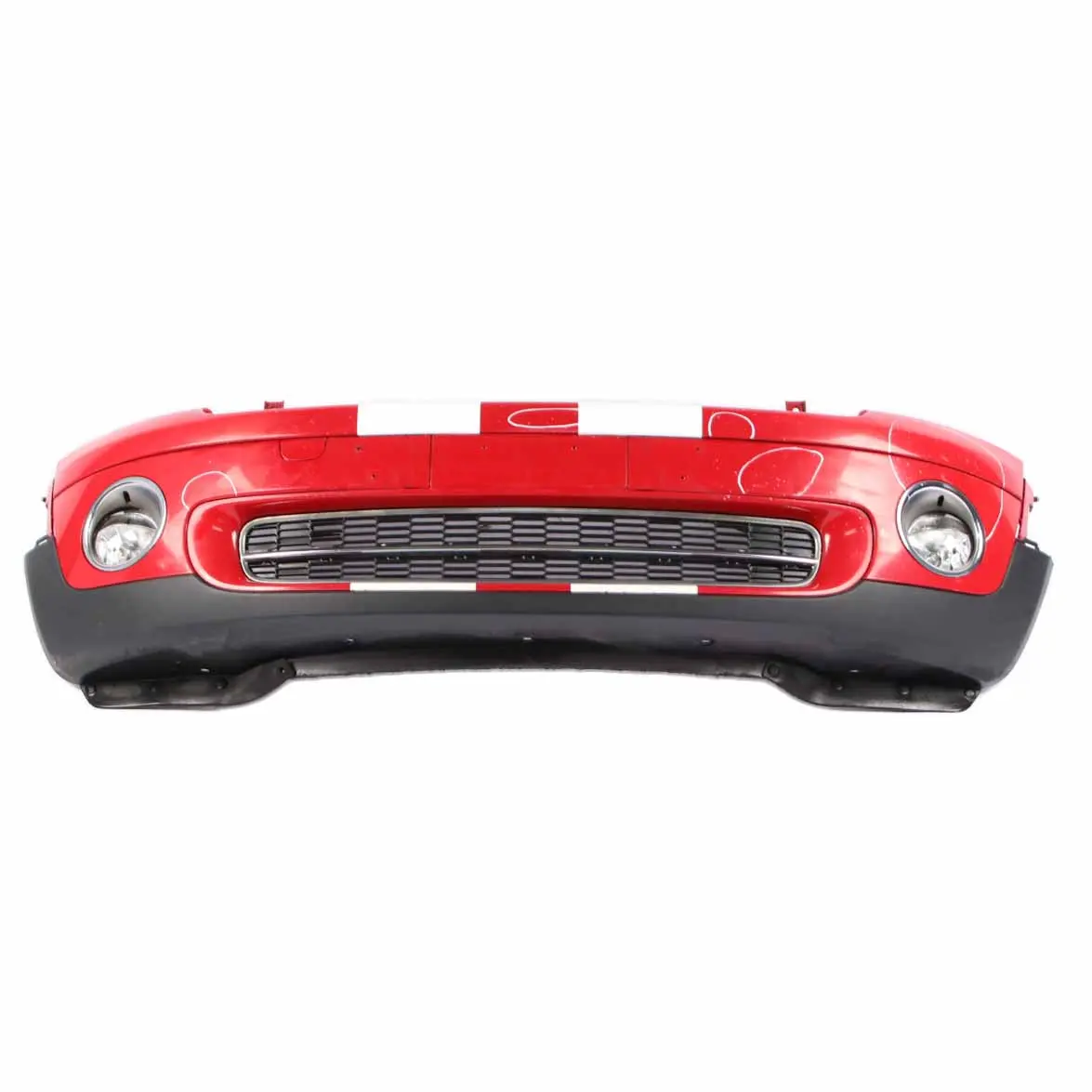 Mini Cooper R55 R56 Complete Front Bumper Trim Panel Chili Red - 851