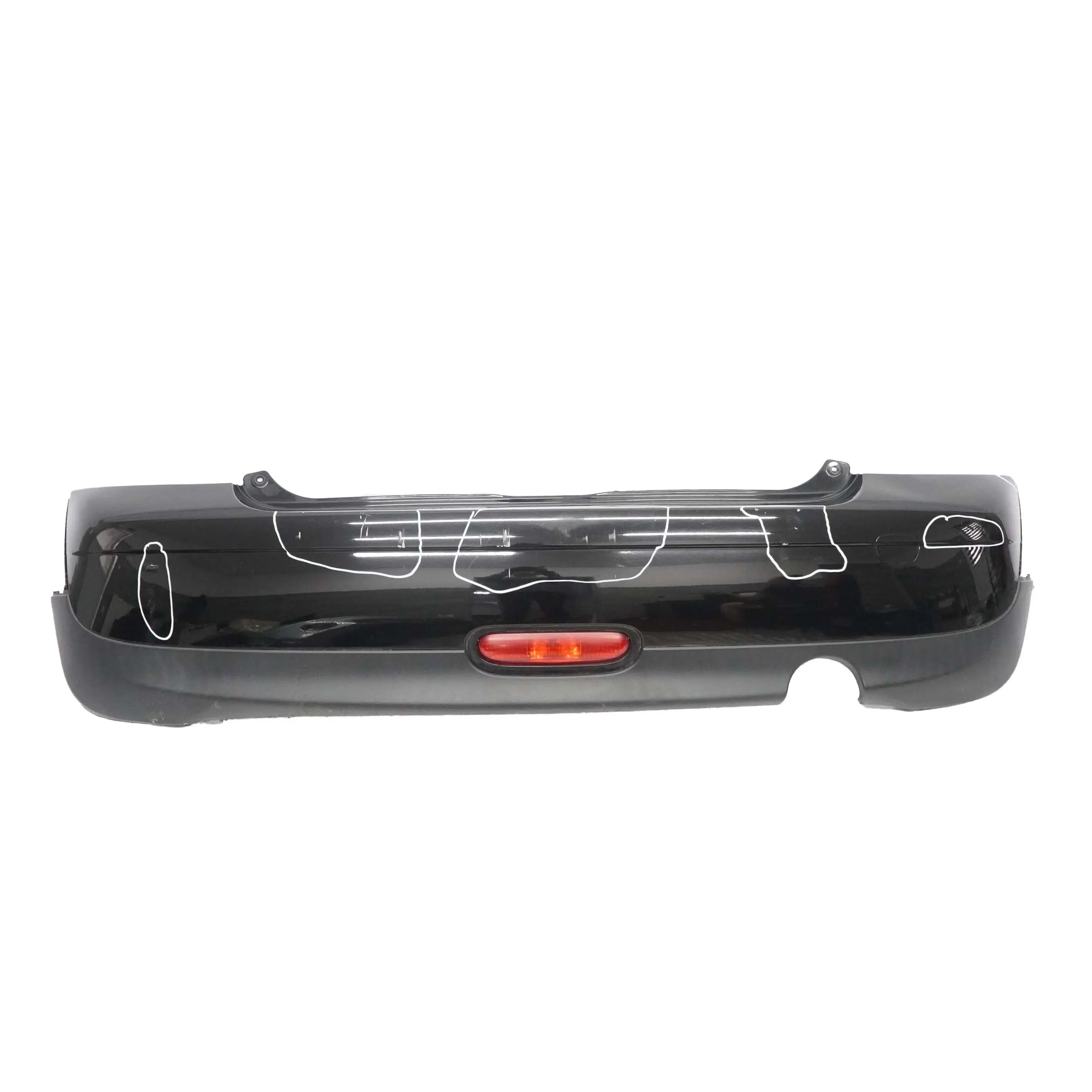 Mini R56 R57 Bumper Rear Trim Panel Midnight Black Metallic - A94