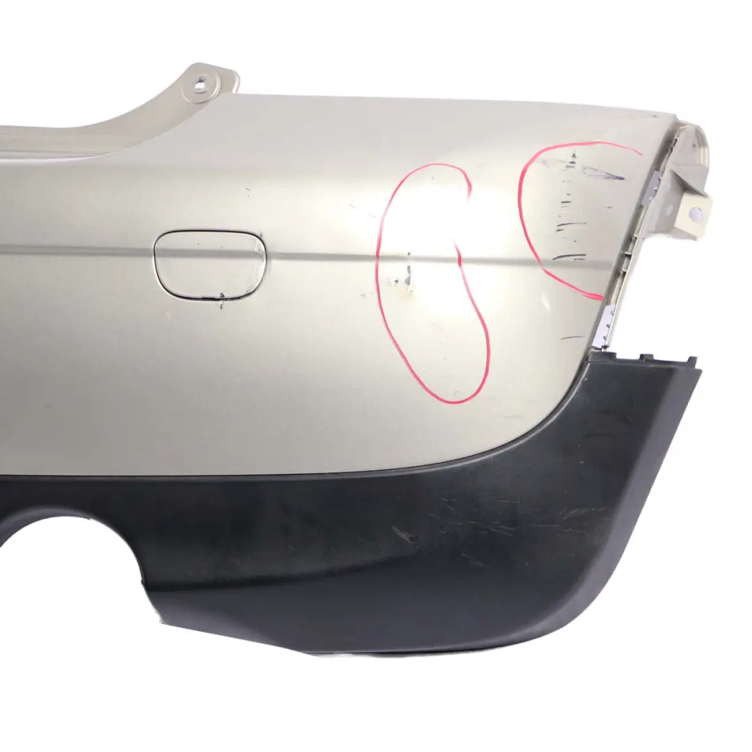 Mini Cooper 2 R56 R57 Complete Rear Bumper Sparkling Silver Metallic - A60