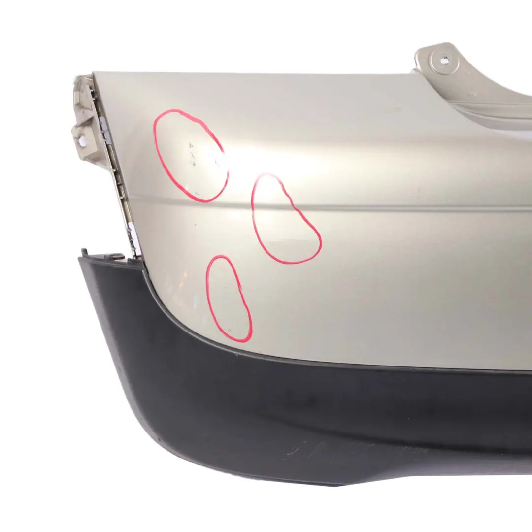 Mini Cooper 2 R56 R57 Complete Rear Bumper Sparkling Silver Metallic - A60