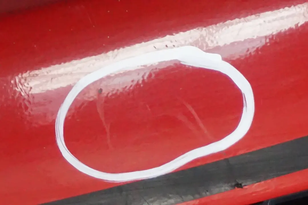 Complete Rear Bumper Trim Panel Chili Red - 851 BMW Mini Cooper S R56 R57 7 - SKU 0430252-CHRED7 - Part number 