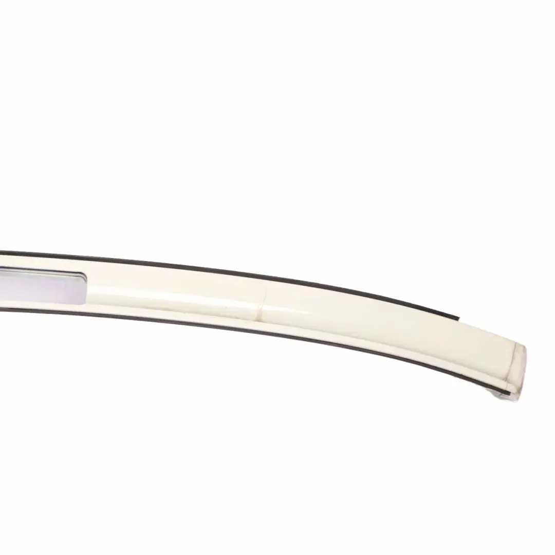 BMW X5 E70 Left N/S Roof Railing Moulding Trim Strip Alpinweiss White - 300