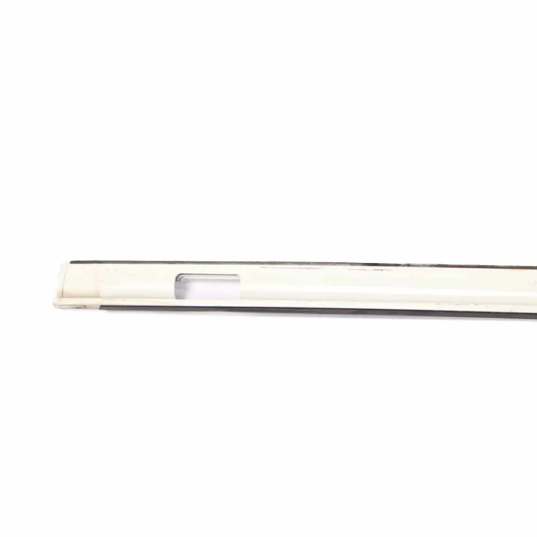 BMW X5 E70 Left N/S Roof Railing Moulding Trim Strip Alpinweiss White - 300
