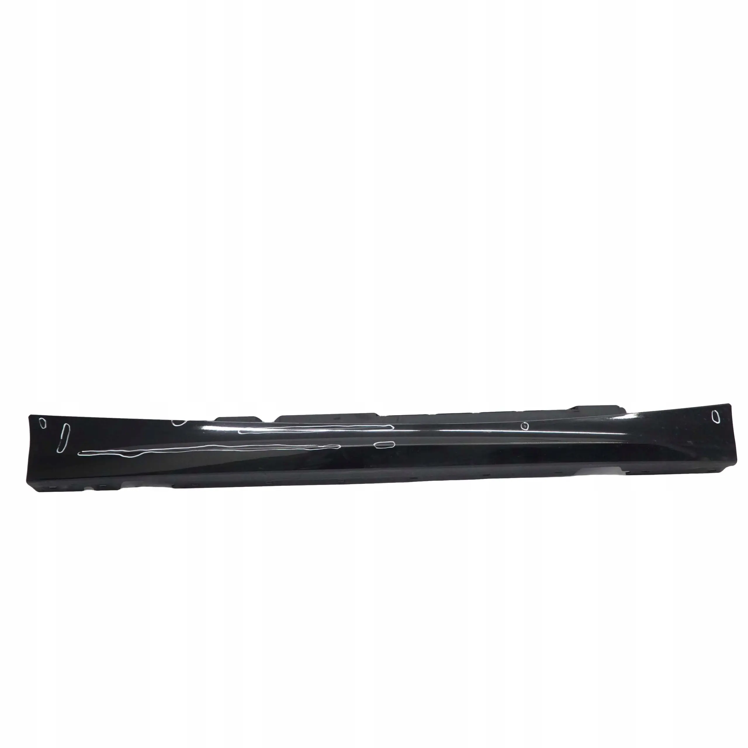 BMW 1 E87 LCI Sill Strip Side Skirt Right O/S Schwarz 2 Black - 668