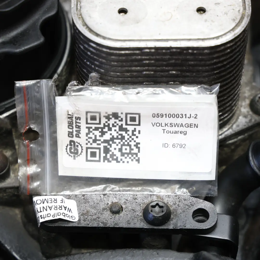VW Volkswagen Touareg 7L 3.0 TDI Bare Engine BKS 225HP 99k miles, WARRANTY