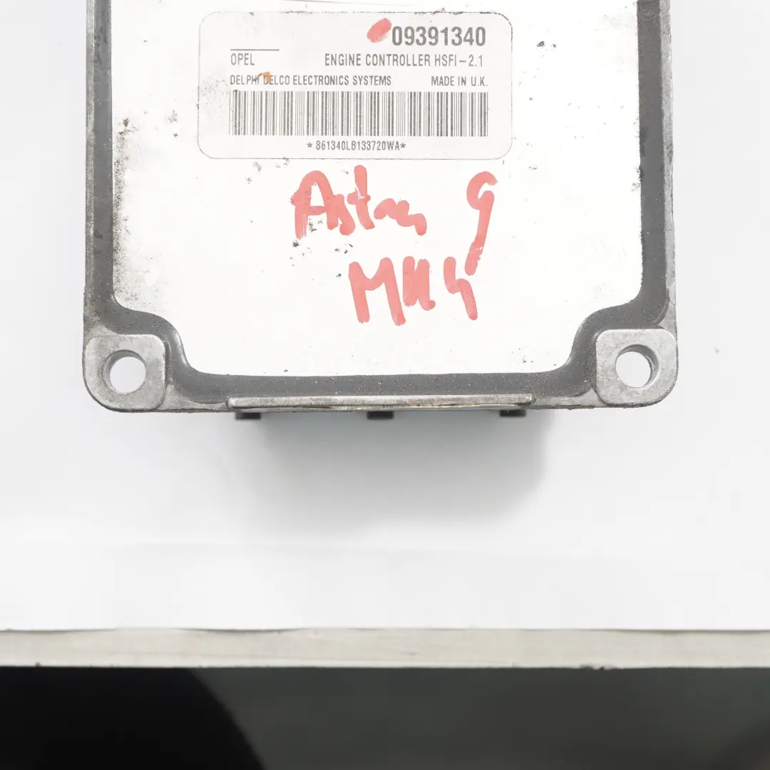 Opel Astra G Unidad de Control del Motor Módulo ECU Gasolina Automático 09391340