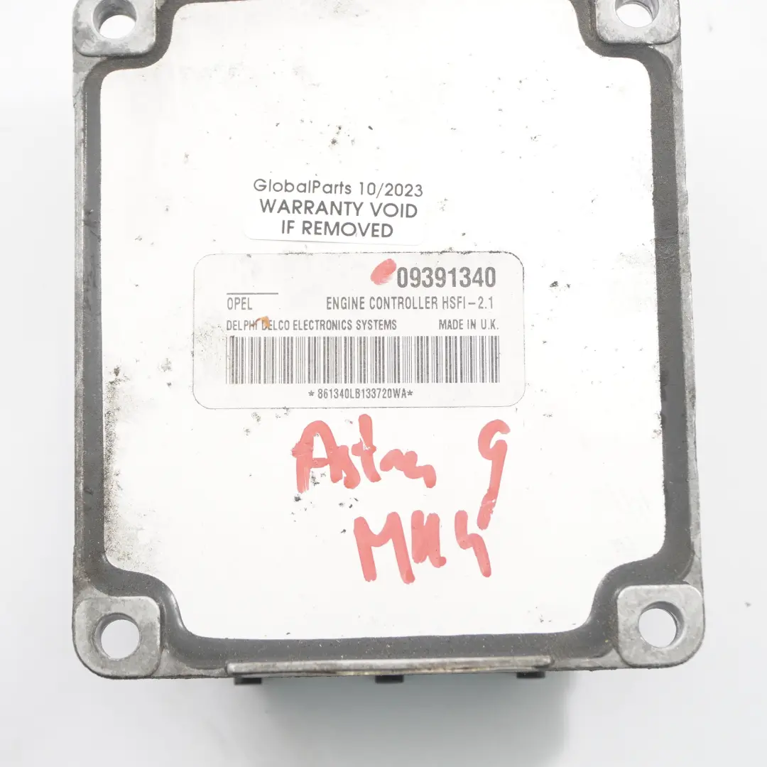 Opel Astra G Unidad de Control del Motor Módulo ECU Gasolina Automático 09391340