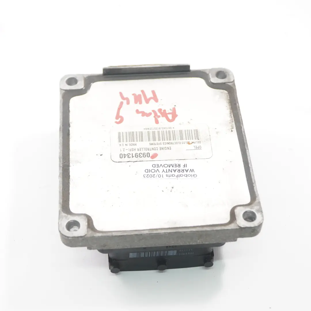 Opel Astra G Unidad de Control del Motor Módulo ECU Gasolina Automático 09391340