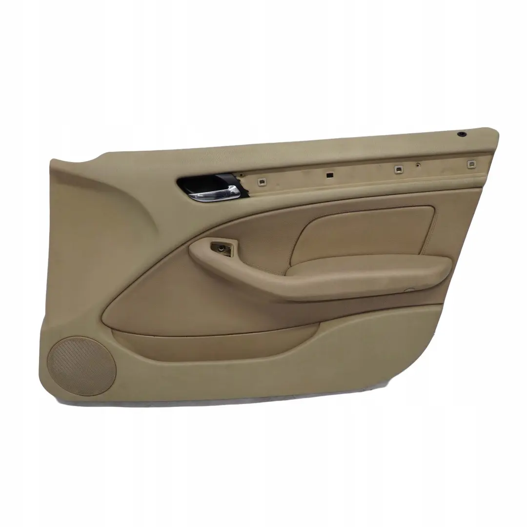 BMW E46 Berlina Touring Embellecedor Panel Puerta Delantera Derecha Cuero Beige